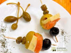 Pincho de Salmón y Queso